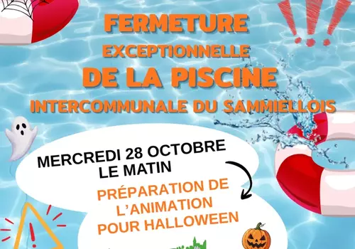 Fermeture exceptionnelle de la piscine